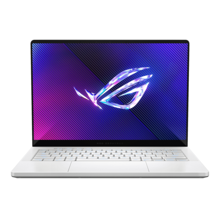 Asus ROG Zephyrus GA403UI-QS033W 14" WQXGA 120Hz laptop, AMD R9-8945HS, 16GB, 1TB SSD, GeForce RTX 4070 8GB, Windows 11 Home, Magyar billentyűzet, Fehér