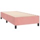 vidaXL rózsaszín bársony rugós és LED-es ágy matraccal 90x190 cm 47.59 kg 3136100