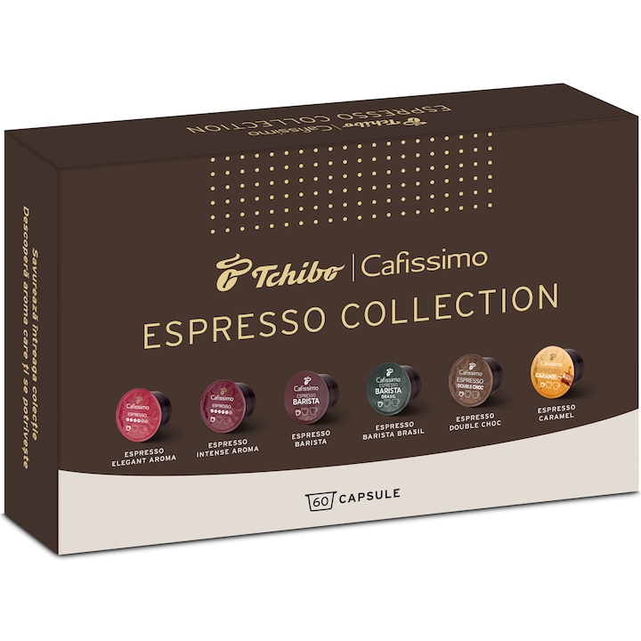 Tchibo Cafissimo Espresso Collection kapszulacsomag, 6 íz, 60 db, 450g