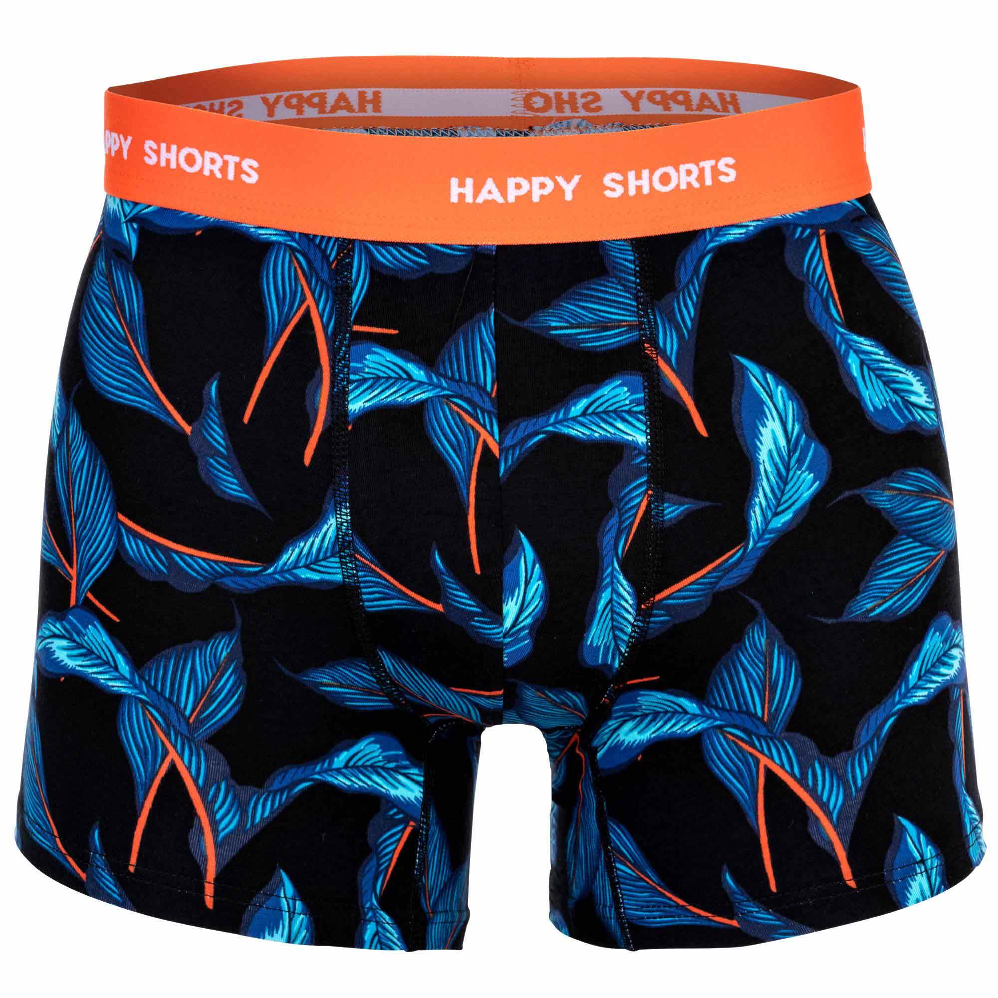 Happy Shorts, Set de boxeri Retro - 3 perechi, Negru