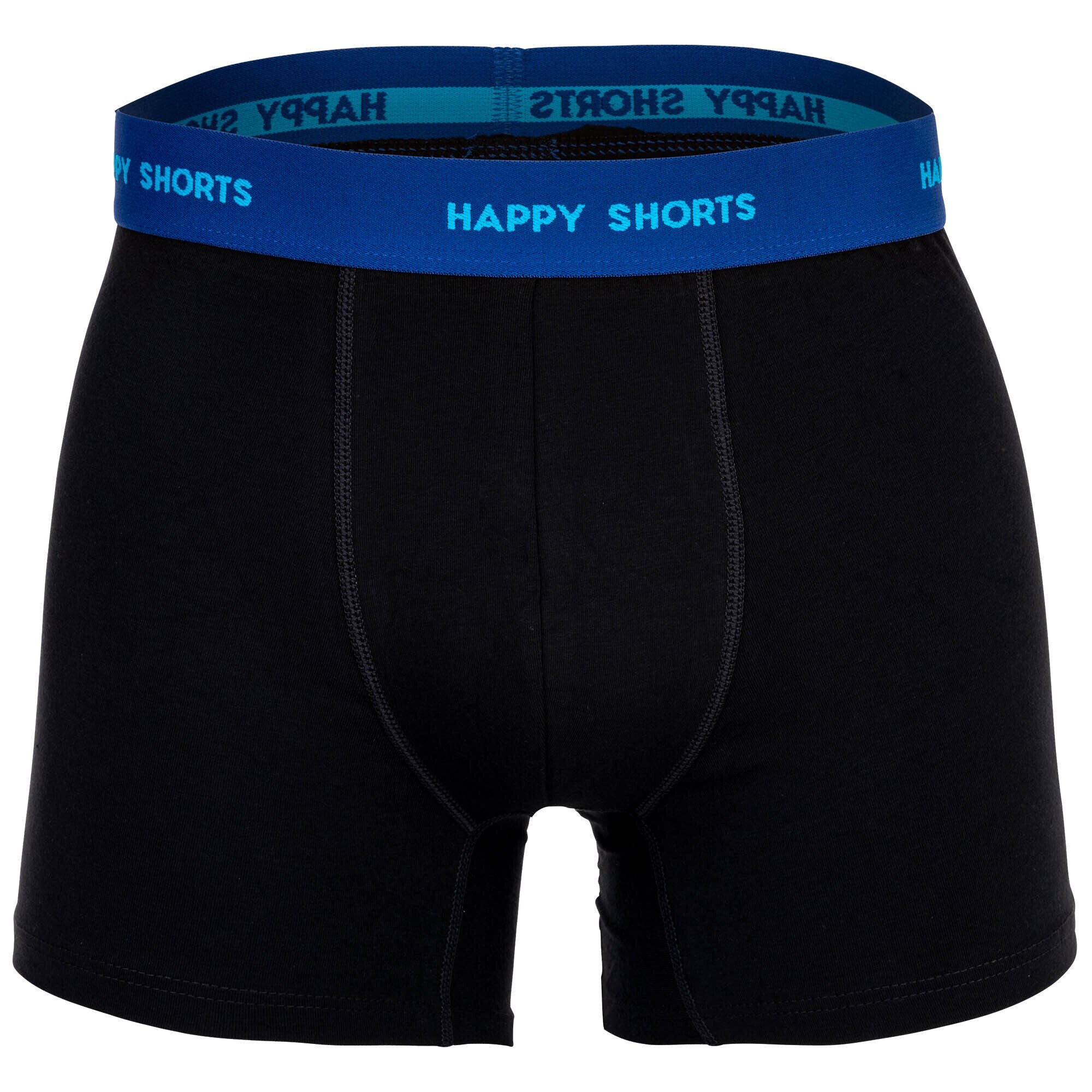 Happy Shorts, Set de boxeri Retro - 3 perechi, Negru