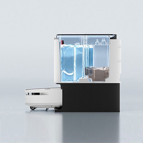 Robot aspirator cu mop si Wi-Fi, Rohnson Mamba Complete RM05, 6000Pa, 300ml, 3 viteze, 5200mAh Li, AI-procesor quad-core, Rohnson Link, Sistem automat de ridicare a covoarelor, Cartografiere in timp real pe mai multe niveluri 3D Laser Action