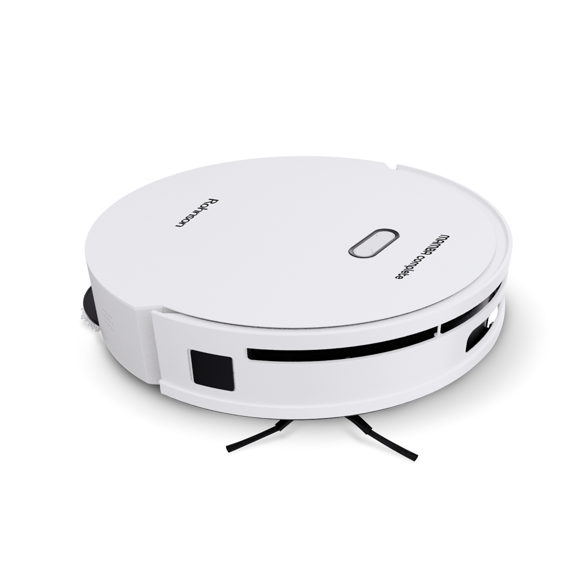 Robot aspirator cu mop si Wi-Fi, Rohnson Mamba Complete RM05, 6000Pa, 300ml, 3 viteze, 5200mAh Li, AI-procesor quad-core, Rohnson Link, Sistem automat de ridicare a covoarelor, Cartografiere in timp real pe mai multe niveluri 3D Laser Action