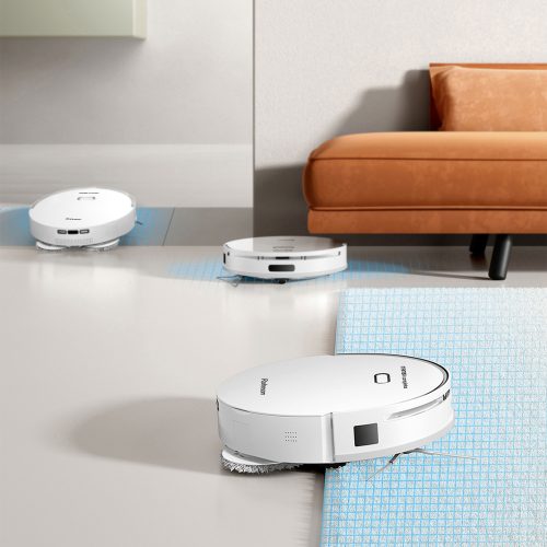 Robot aspirator cu mop si Wi-Fi, Rohnson Mamba Complete RM05, 6000Pa, 300ml, 3 viteze, 5200mAh Li, AI-procesor quad-core, Rohnson Link, Sistem automat de ridicare a covoarelor, Cartografiere in timp real pe mai multe niveluri 3D Laser Action