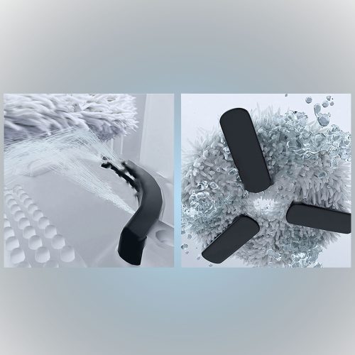Robot aspirator cu mop si Wi-Fi, Rohnson Mamba Complete RM05, 6000Pa, 300ml, 3 viteze, 5200mAh Li, AI-procesor quad-core, Rohnson Link, Sistem automat de ridicare a covoarelor, Cartografiere in timp real pe mai multe niveluri 3D Laser Action