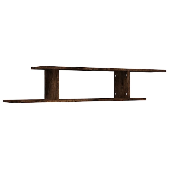 Polita TV suspendata, Zakito Europe, 125 x 18 x 23 cm, Lemn, Maro