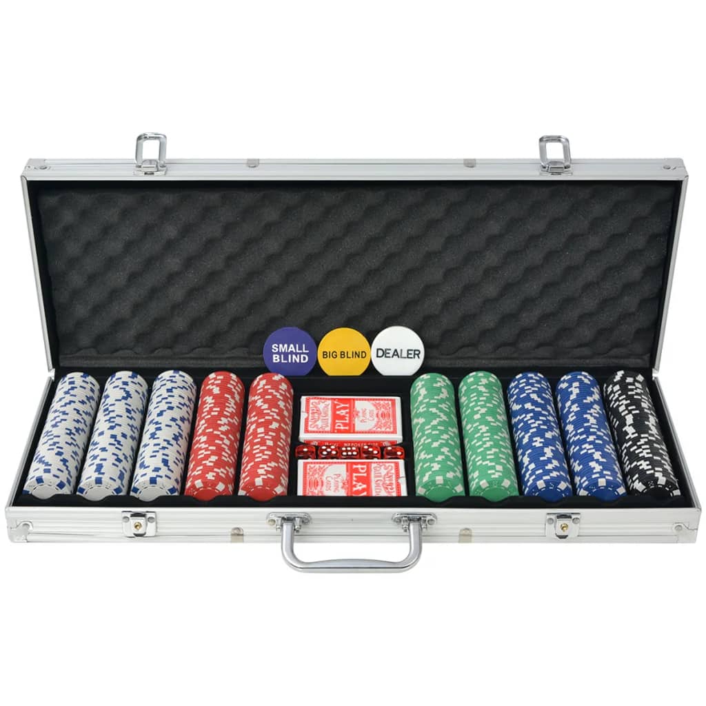 Set poker Zakito Europe, aluminiu, multicolor, 55.5x20.5x6.7cm