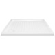 Cadita de dus cu puncte vidaXL, alb, 80x80x4 cm, ABS, 7.63 kg