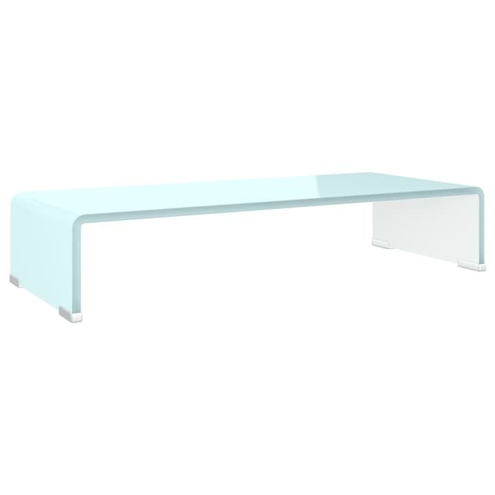 Stativ TV/Suport monitor vidaXL, sticla, verde, 60 x 25 x 11 cm, 5.61 kg 244143