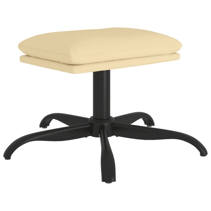 Табуретка, Zakito Europe, полиестер, кремава, 60x60x36см