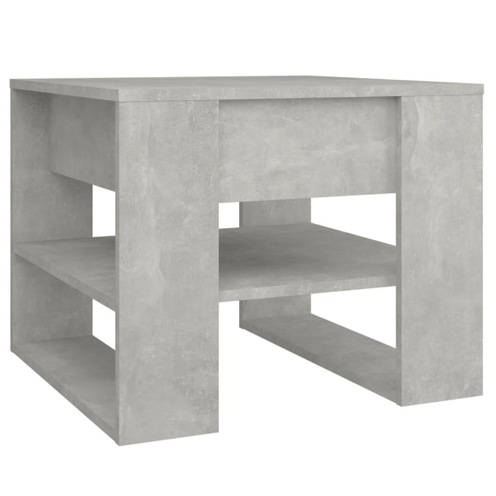 Маса за хол Zakito Europe, дървен материал, 55.5x55x45см, сива