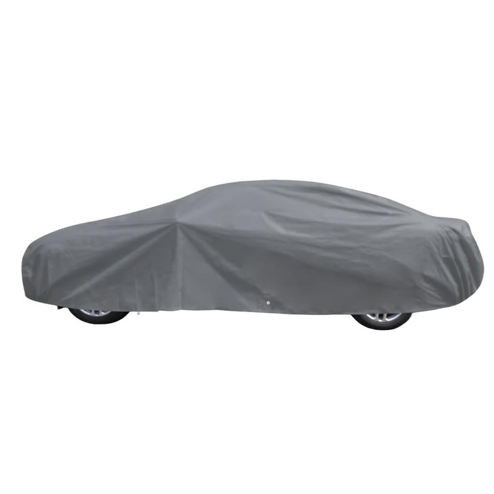 Husa auto Zakito Europe, polipropilena, protectie UV si praf, elastica, gri, 432x165x119cm