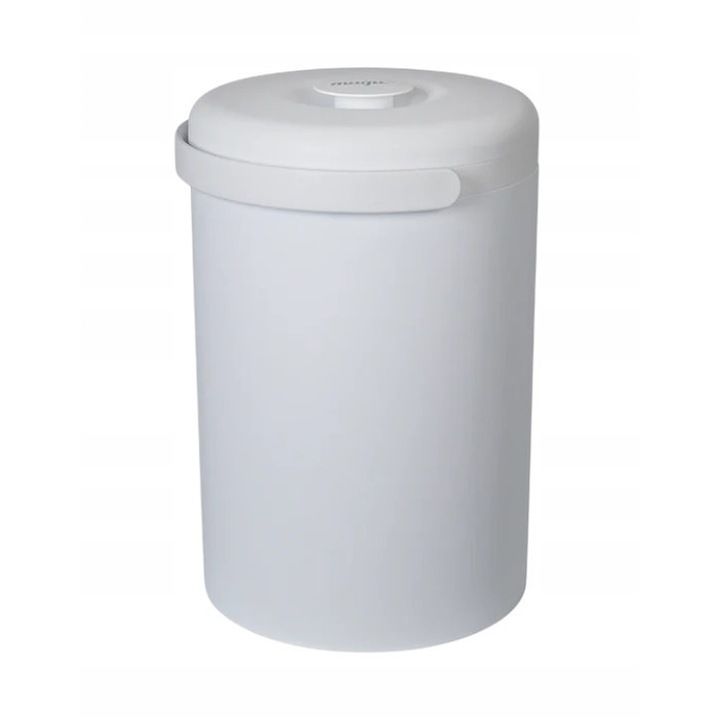 Cos pentru scutece, Magic, Essential, polipropilena, gri, 26x40x26 cm