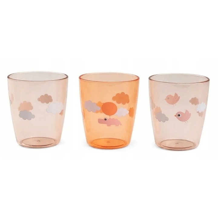 Set 3 cani Done by Deer, Sticla, Multicolor, 120 ml