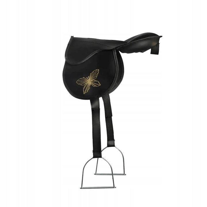 Sa pentru cal Hobby Horse, Astrup, poliester, negru/auriu