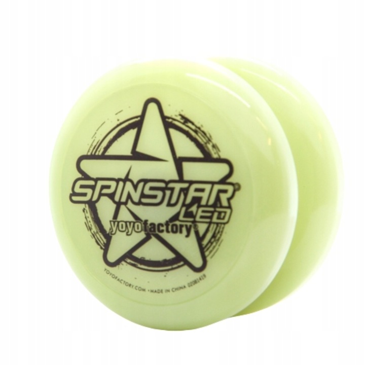 Yoyo interactiv, Yoyofactory, LED, fluorescent, verde, 36.61mm