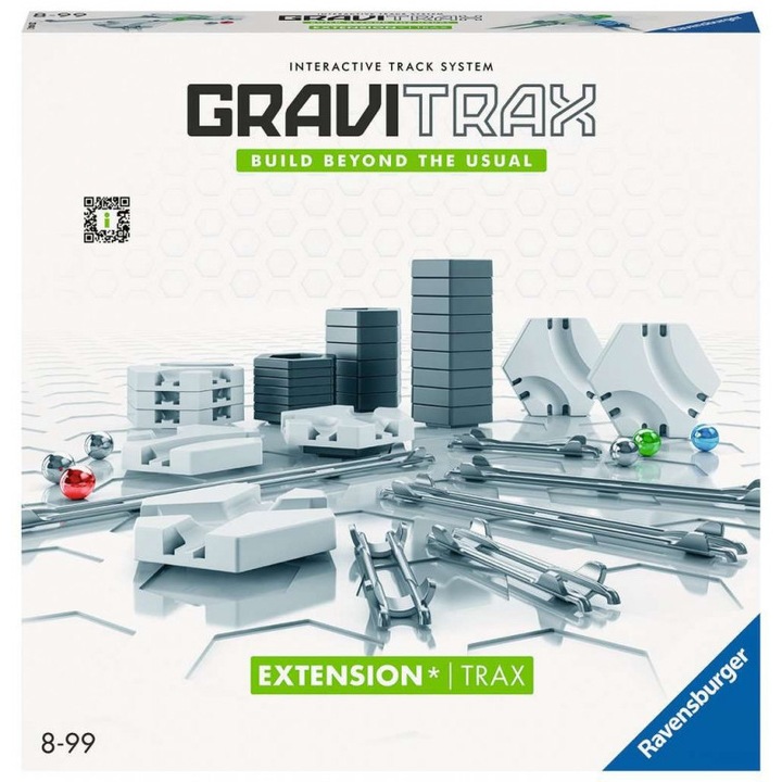 Ravensburger Gravitrax Trax golyópálya kiegészítő építőkészlet, Műanyag, 45 db, 8+ év