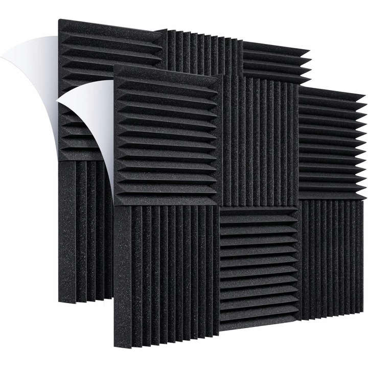 Set Placi acustice autoadezive Luka, izolante, 30x30x2,5 cm, 36 buc, ecologice