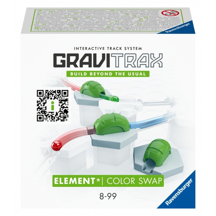 Конструктор GraviTrax, Ravensburger, Color Swap, удължител, многоцветен, 7 бр