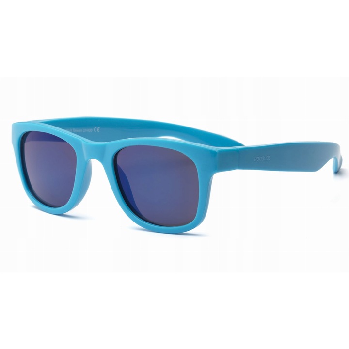 Ochelari de soare copii Real Shades Surf, protectie UV, albastru neon, 0-2 ani