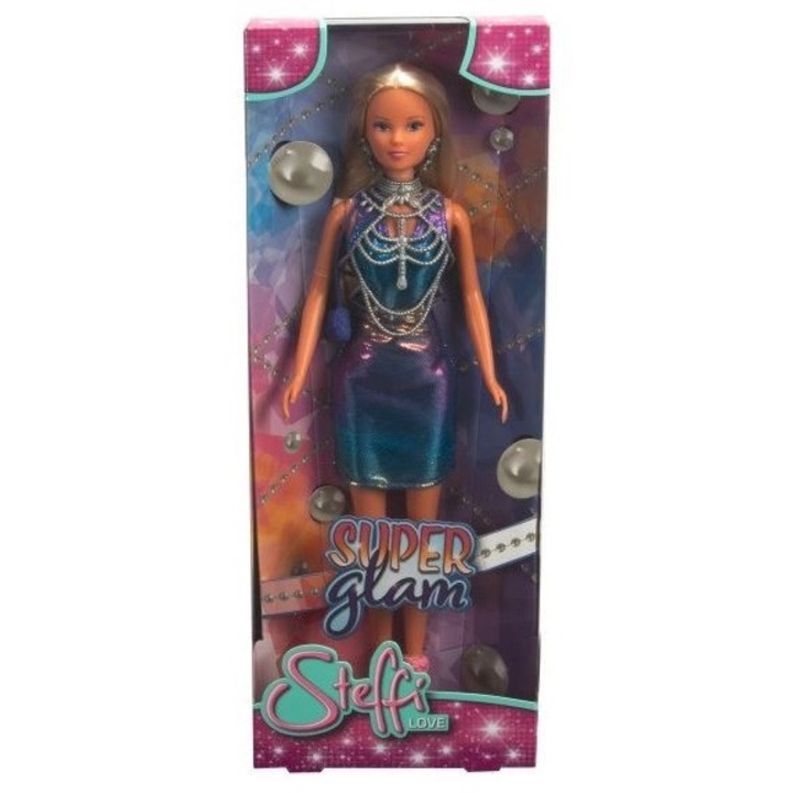 Papusa, Simba, Steffi Love Super Glam, accesorii, Plastic, 3+
