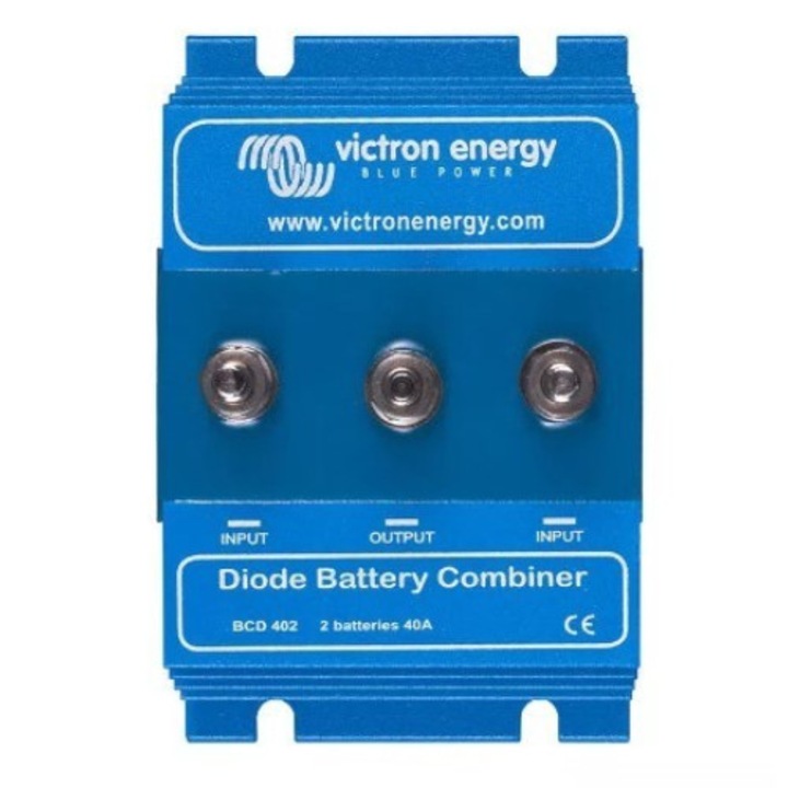 Izolator baterii, Victron Energy BCD 402, 2 acumulatori, 40A, albastru, 120x75x60mm