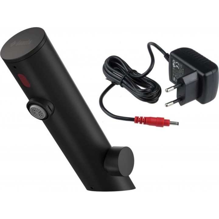 Érintésmentes mosdócsaptelep, fekete