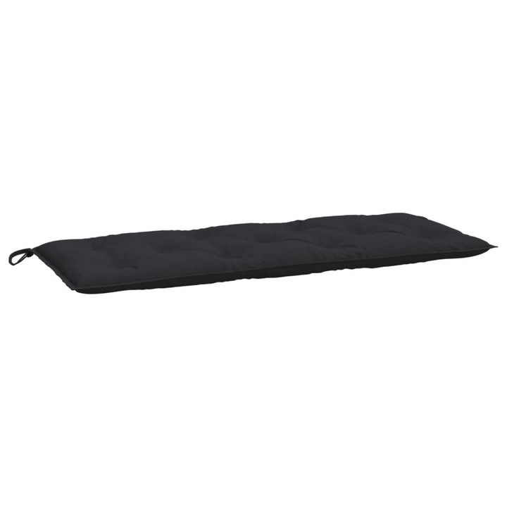 Perna banca de gradina vidaXL, negru, 120x50x7 cm, material oxford, 1.4 Kg