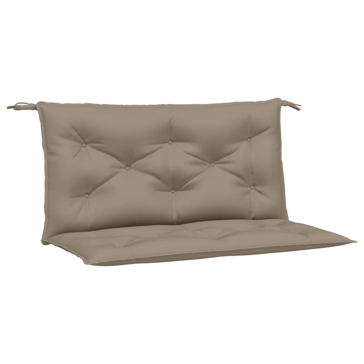 Set perne banca de gradina vidaXL, 2 buc., gri taupe, tesatura oxford, 2.25 Kg