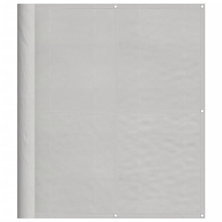 Paravan de balcon vidaXL, gri deschis, 120x800 cm, 100% poliester oxford, 1.88 kg