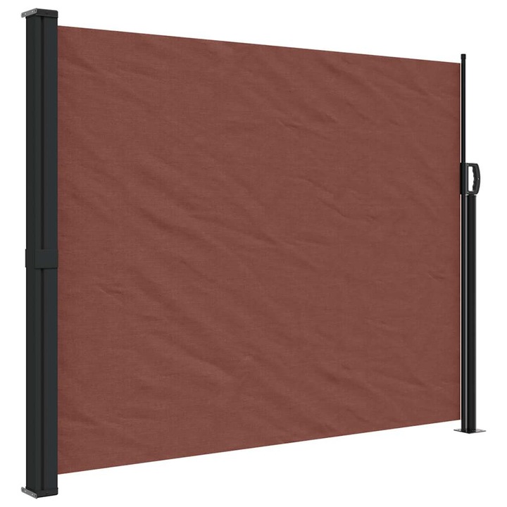 Copertina laterala retractabila vidaXL, maro, 160 x 600 cm, 7.15 kg