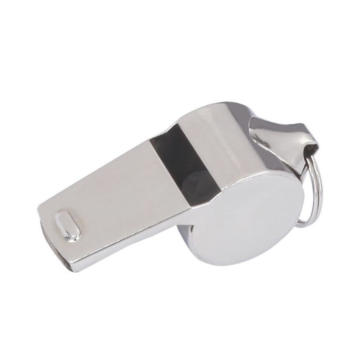 Fluier Grand, metalic nichelat, latime varf 15mm