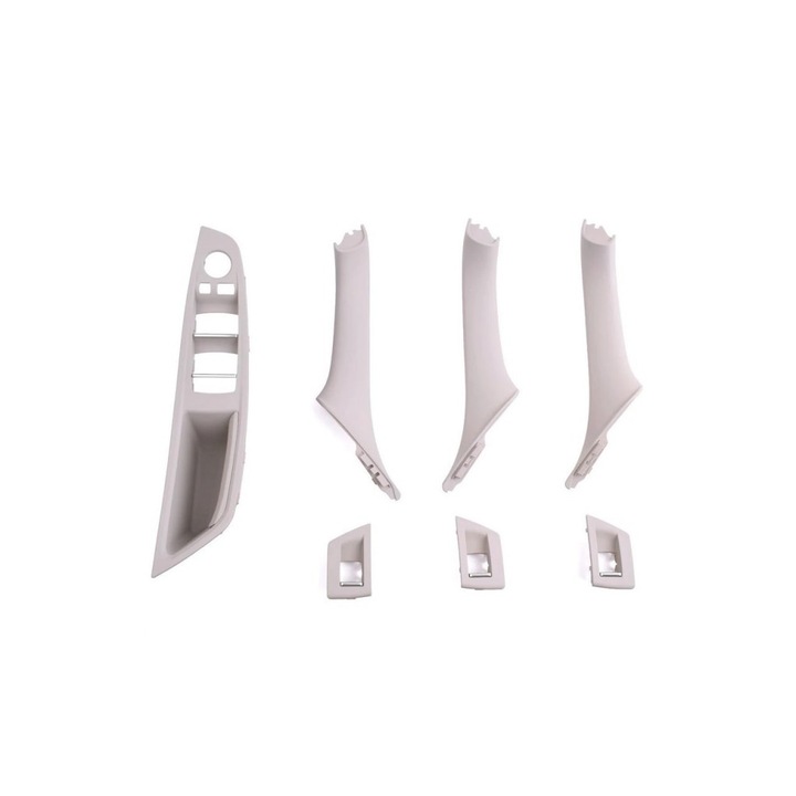 Kit manere interior, BMW 5 F10, Pentru toate usi, Bej deschis