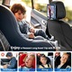 Suport auto de Tableta si Telefon pentru Tetiera, JENUOS®, sistem de prindere tip arici, ajustabil, 6-12 inch, ideal pentru copii sau adulti, Negru