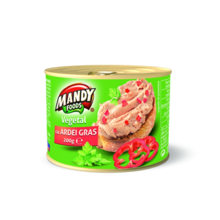 Pate Vegetal cu Ardei, Mandy, 6 x 200 g