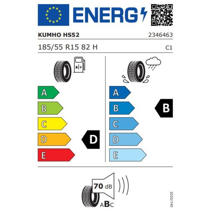 Anvelopa Vara KUMHO HS52 185/55R15 82H