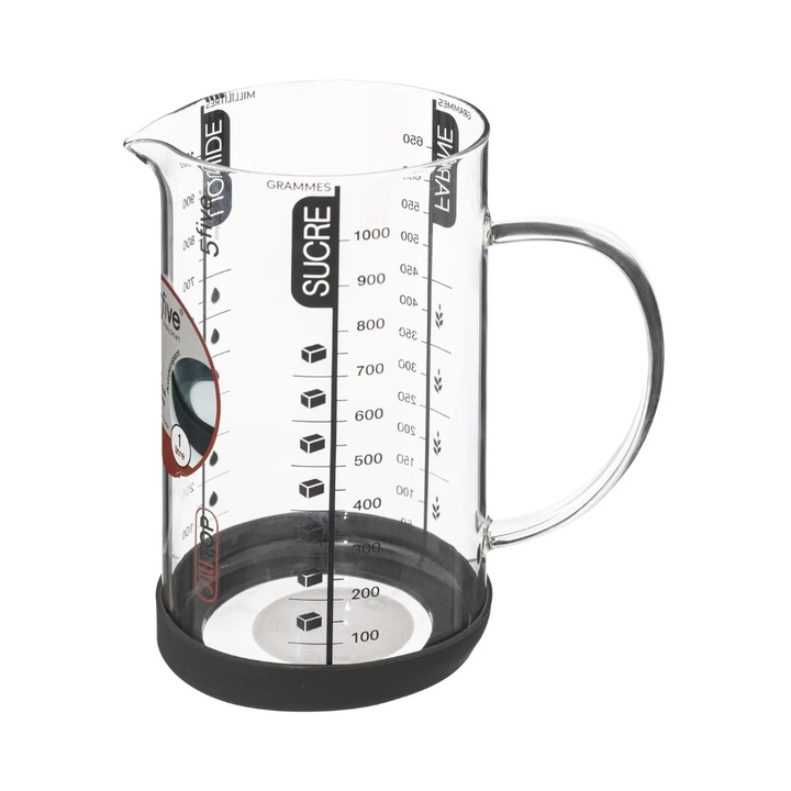 Cana gradata Silitop, sticla, 1 litru