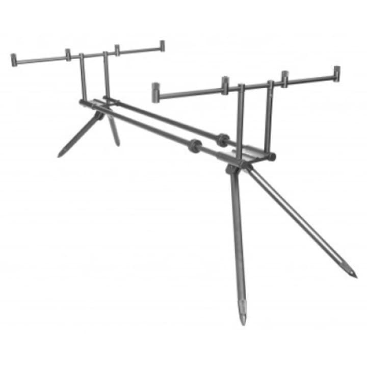 Стойка за риболов Delphin RPX 4 Silver, 3 или 4 позиции, регулируема