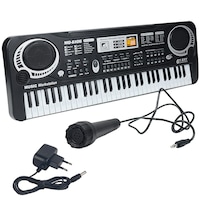 Orga electronica pentru Copii, 61 clape, MorFansi, cu microfon si functie de inregistrare, 10 melodii demo, 16 timbres, incarcator, 54 x 17 x 5 cm
