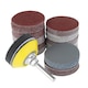 Set 123 de bucati disc abraziv Velcro, Hggzeg, 50 mm, granulatie 60, 80, 180, 240, 320, 400, 600, 800, 1000, 1200, 2000, 3000, Usor de folosit, Aplicati la metal, lemn, cauciuc, piatra, sticla si alte materiale macinarea, lustruirea