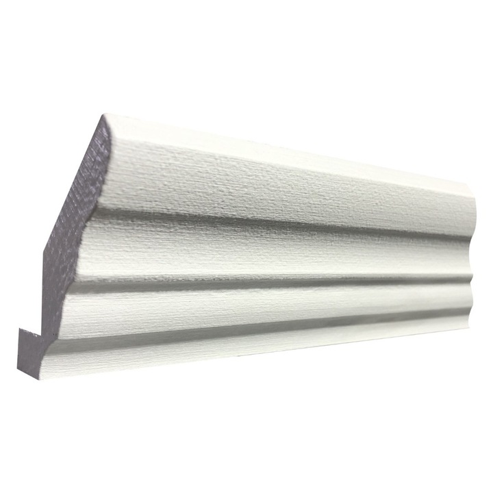 Cornisa MDF, finisaj mat, 200x7, 5x2cm, Alb Rustic