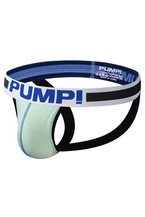 Chiloti Jockstrap barbati, bumbac/elastan, verde deschis, Verde deschis