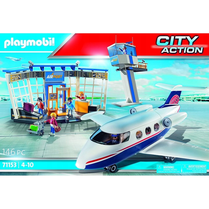 Playmobil City Action építőkészlet, tarka, 146 részes, 46x28,4x15cm