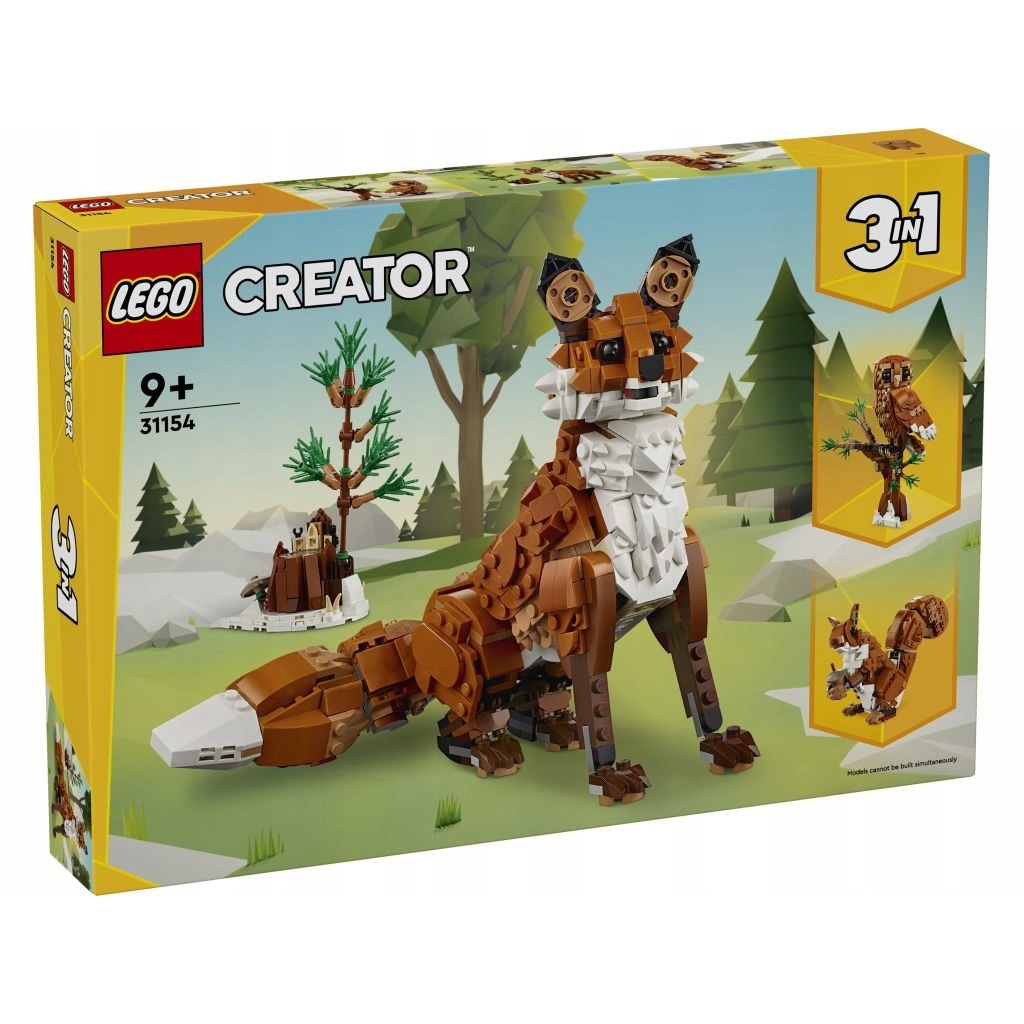 VULFPECK ３枚セット Set de constructie LEGO Creator Vulpe Rosie, 3 in 1, 667 piese, +9