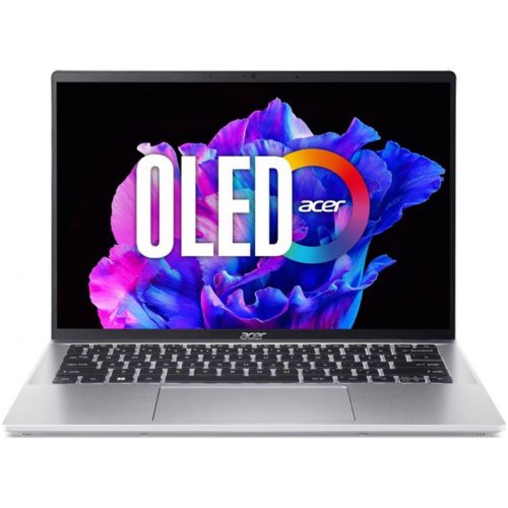 Laptop Acer Swift Go 14 SFG14-72-783Y, 14 inch 2880 x 1800, Intel Core Ultra 7 155H 16 C / 22 T, 4.8 GHz, 24 MB cache, 16 GB RAM, 512 GB SSD, Intel Arc Graphics, Windows 11 Home