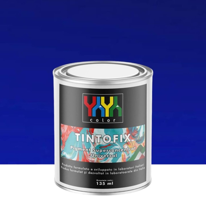 Pigment Albastru Superconcentrat, Acrilic, pentru Vopsele si Finisaje Decorative, 135 ml – Tintofix, YaYa Color