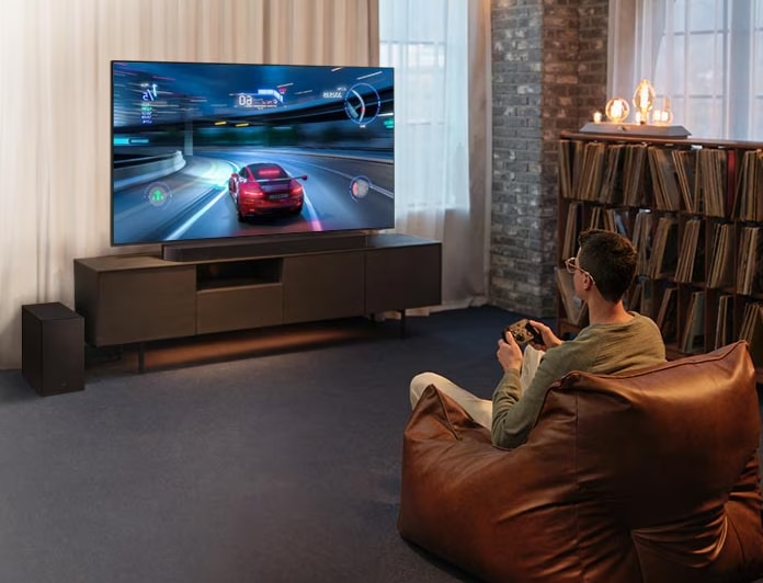 Soundbar SAMSUNG HW-Q810D, 5.1.2, 360W, Bluetooth, Wi-Fi, Subwoofer wireless, Dolby Atmos, negru 10 res 09b8cede477e2d67fcd15a432d91a559