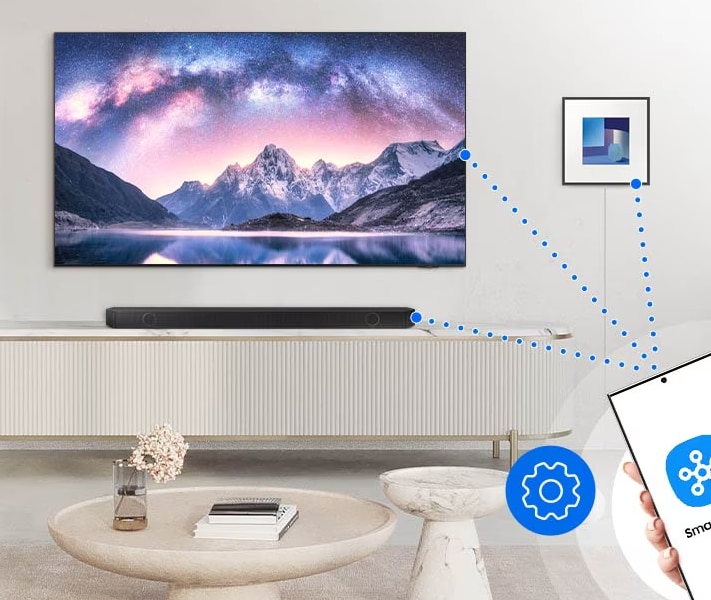 Soundbar SAMSUNG HW-Q810D, 5.1.2, 360W, Bluetooth, Wi-Fi, Subwoofer wireless, Dolby Atmos, negru 11 res 746a8c0b2e46bf91375743b6c0dd6e54