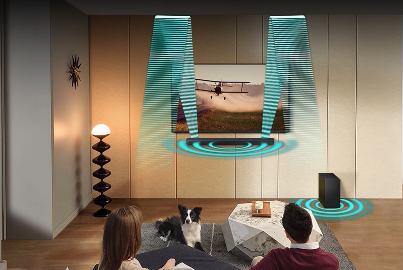 Soundbar SAMSUNG HW-Q810D, 5.1.2, 360W, Bluetooth, Wi-Fi, Subwoofer wireless, Dolby Atmos, negru 2 res fcb55cb35e5358394e6b49eac1db9845