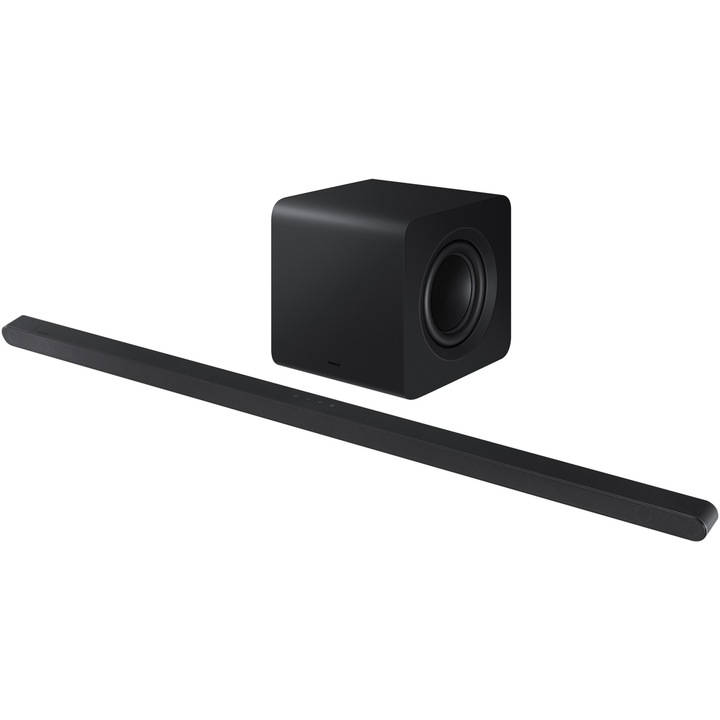 Soundbar Samsung HW-S800D, 3.1.2, 330W, Bluetooth, Wi-Fi, Безжичен субуфер, Dolby Atmos, Титаново черно